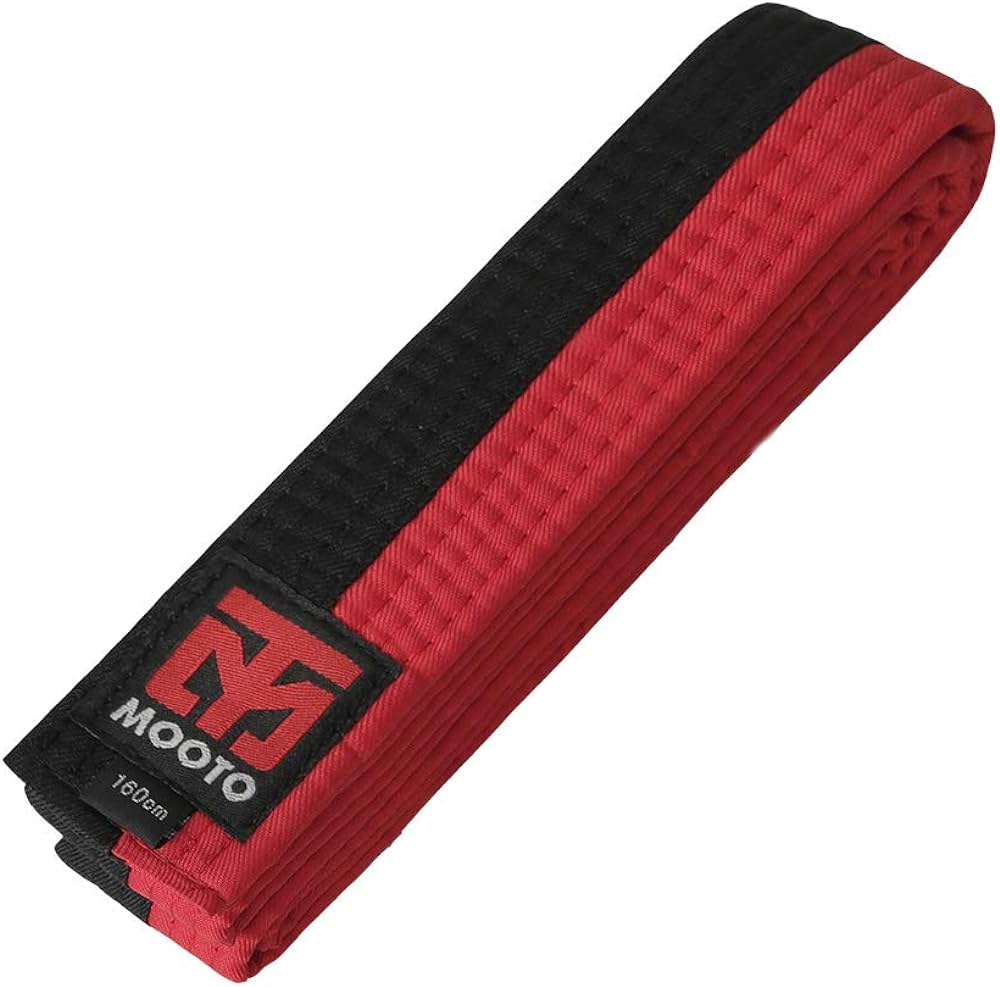 CINTURON MOOTO ROJO-NEGRO