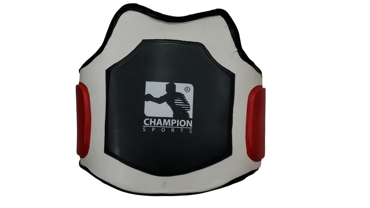 Protector de Pecho para Box Champion blanco-negro