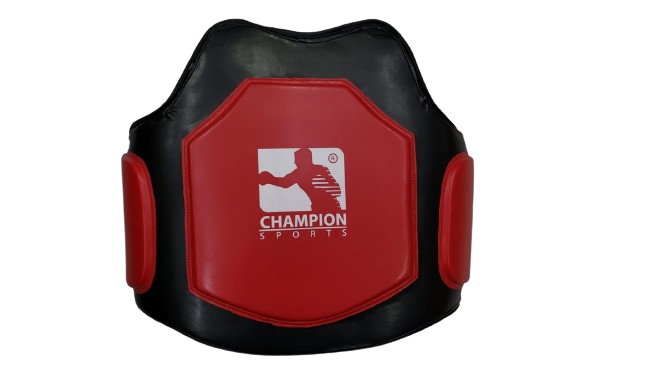 Protector de Pecho para Box Champion negro-rojo frente
